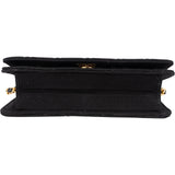 Chanel Quilted Cotton 24K Gold Single Flap Shoulder Bag