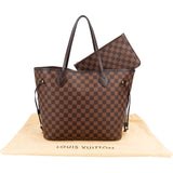 Louis Vuitton Monogram Damier Ebene Neverfull MM Shoulder Bag