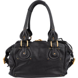 Chloé Pebbled Leather Studded Paddington Satchel Handbag