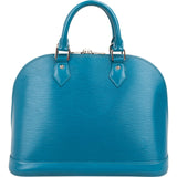 Louis Vuitton Blue Epi Leather Alma PM Handbag