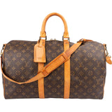 Louis Vuitton Monogram Canvas Keepall 45 Bandoulière Travel Bag