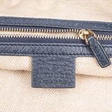 Gucci Blue Leather GG Soho Messenger Crossbody Bag