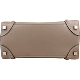 Céline Taupe Grained Calfskin Luggage Handbag