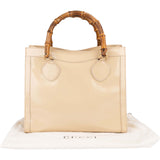 Gucci Patent Leather Bamboo Handle Large Diana Tote Handbag