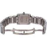Cartier Silver Tone Tank Française 2384 Women Watch - vintageandkickz