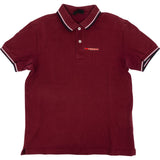 Prada Classic Burgund Cotton Emblem Polo Shirt (S)
