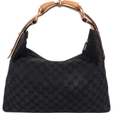 Gucci Monogram GG Canvas Horsebit Hobo Shoulder Bag