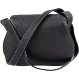 Chloé Grained Calfskin Marcie Saddle Small Crossbody Bag