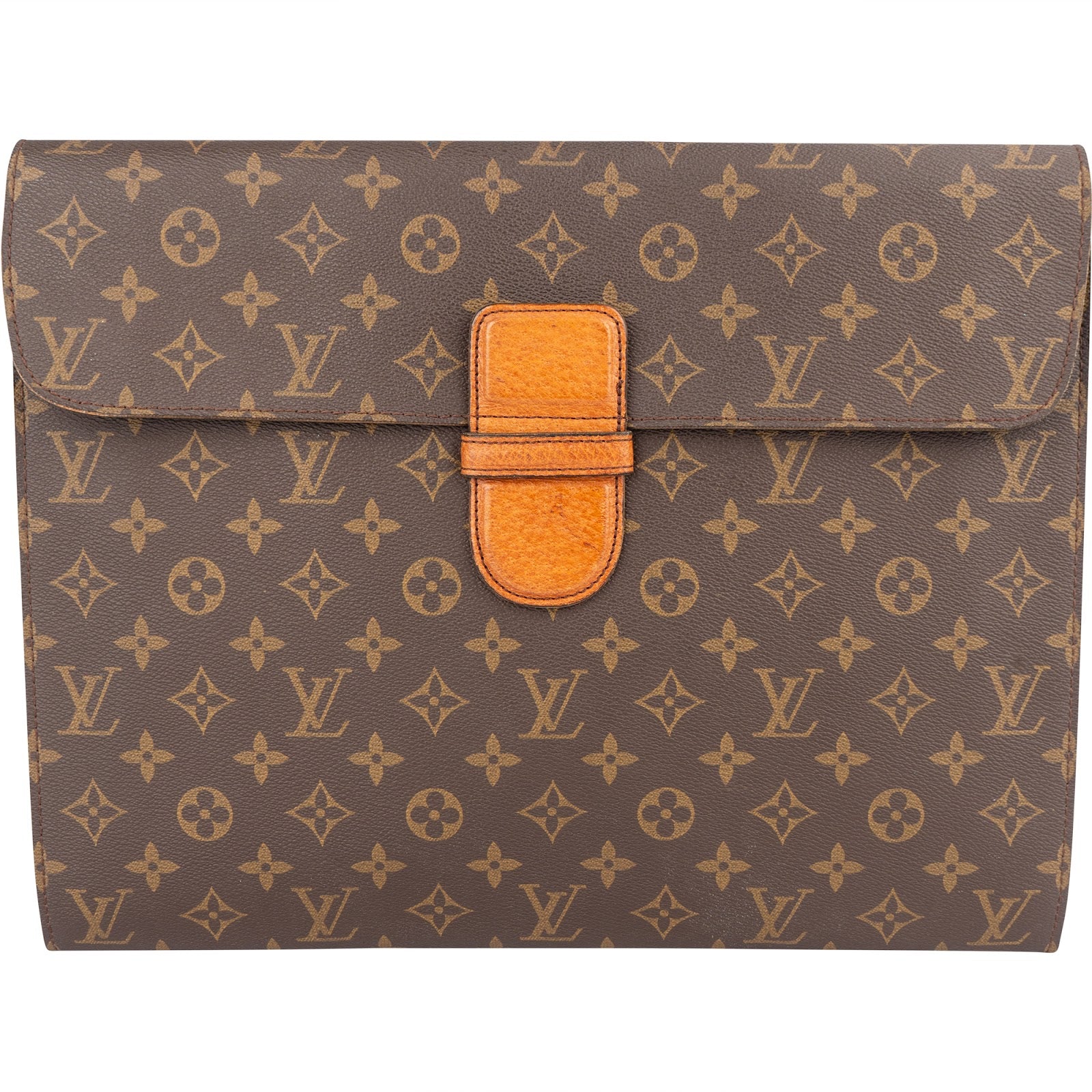 Louis Vuitton Monogram Canvas Porte-Documents Laptop Clutch xx maße - vintageandkickz