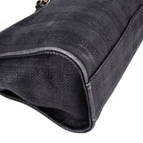 Chanel Bleu Tweed Deauville Tote Shoulder Bag