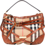 Burberry Nova-Check Monogram Belt Knight Handbag