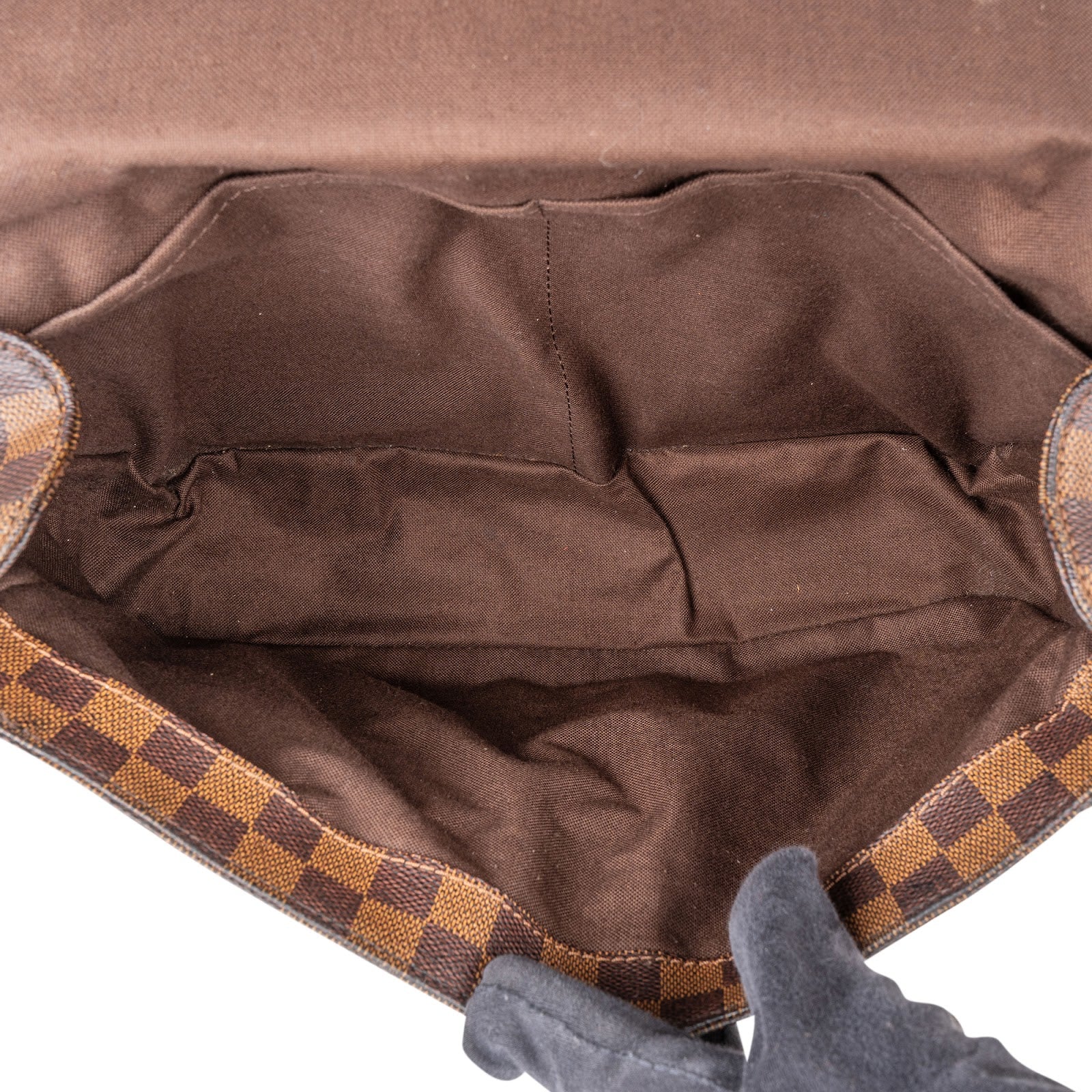 [🔄️B07 / F12] Louis Vuitton Monogram Damier Ebene Canvas Broadway Crossbody Bag - vintageandkickz