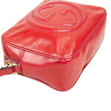 Gucci Patent Leather Soho Disco Camera Crossbody Bag