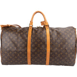 Louis Vuitton Monogram Canvas Keepall 60 Bandoulière Travel Bag