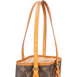 Louis Vuitton Monogram Canvas Petit Bucket PM Shoulder Bag