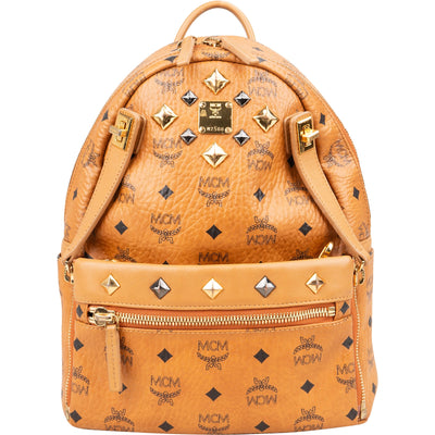 MCM Monogram Visetos  Stark Studded 2 in 1 Backpack