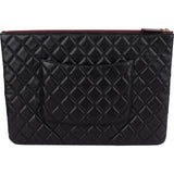 Chanel Quilted Lambskin CC Clutch Bag