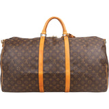 Louis Vuitton Monogram Canvas Keepall 60 Bandoulière Travel Bag