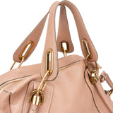 Chloé Pink Grained Leather Paraty Handbag
