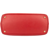 Prada Rouge Saffiano Leather Galleria Handbag