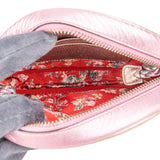 Gucci Quilted Metallic Leather Zumi Mini Crossbody Bag