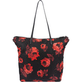 Prada Tessuto Stampato Rose Monogram Tote Shoulder Bag