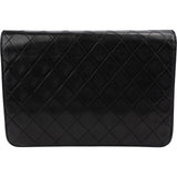 Chanel Quilted Lambskin 24K Gold Single Flap Shoulder Bag