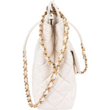 Chanel Quilted Leather Small Wavy CC Crossbody Bag