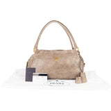 Prada Crackle Leather Hobo Handbag - vintageandkickz