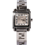 Fendi Silver Tone Quadro Square 6000L Woman Watch