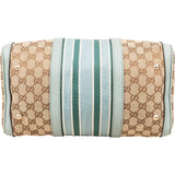 Gucci Monogram GG Canvas Vintage Web Boston Bag Handbag