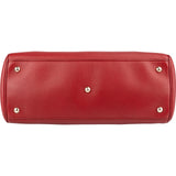 Gucci Grained Leather Bamboo Handle Tote Handbag