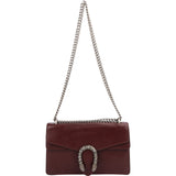 Gucci Grained Leather Crystal Dionysus Shoulder Bag