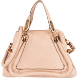 Chloé Pink Grained Leather Paraty Shoulder Bag