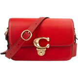Coach Red Leather Studio Shoulder Crossbody Bag