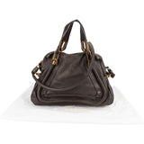 Chloé Brown Leather Paraty Handbag