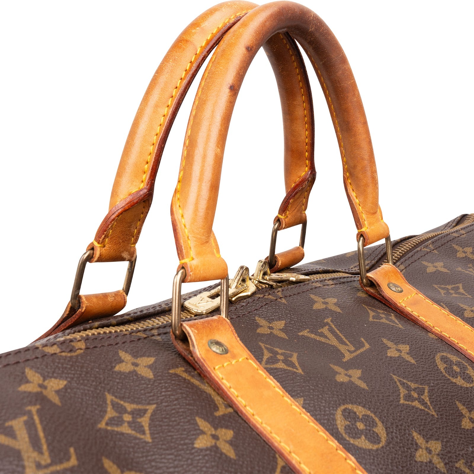 [🔄️B07 / F32] Louis Vuitton Monogram Canvas Keepall 55 Travel Bag - vintageandkickz