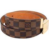 Louis Vuitton Damier Ebene Monogram Ceinture Buckle Belt (70 / 28) LB0053