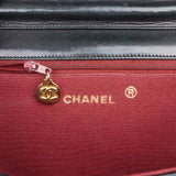 Chanel Chevron Lambskin 24K Gold Single Flap Crossbody Bag