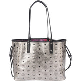 MCM Monogram Visetos Metallic Reversible Liz Shopper Shoulder Bag