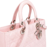 Christian Dior Quilted Patent Leather Lady Dior Handbag
