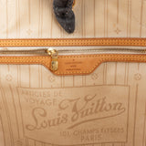 Louis Vuitton Monogram Damier Azur Canvas Neverfull MM Shoulder Bag