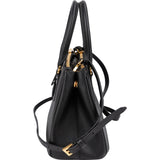 Prada Black Saffiano Leather Small Galleria Handbag