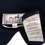 Hermès Navy Cotton Pocket Polo T-Shirt (XL)