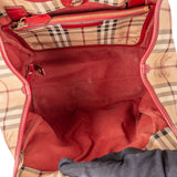 Burberry Haymarket Check Tote Shoulder Bag