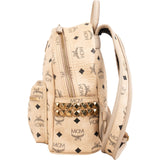 MCM Monogram Visetos Stark Studded Mini Backpack