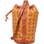 MCM Monogram Visetos Drawstring Bucket Crossbody Bag - vintageandkickz