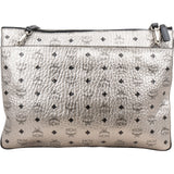 MCM Monogram Metallic Visetos Zoo Clutch