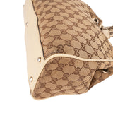 Gucci Monogram GG Canvas Bamboo Tassel Tote Shoulder Bag