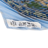 Hermès Bleu Lavande Plissé Twilly Scarf Tuch
